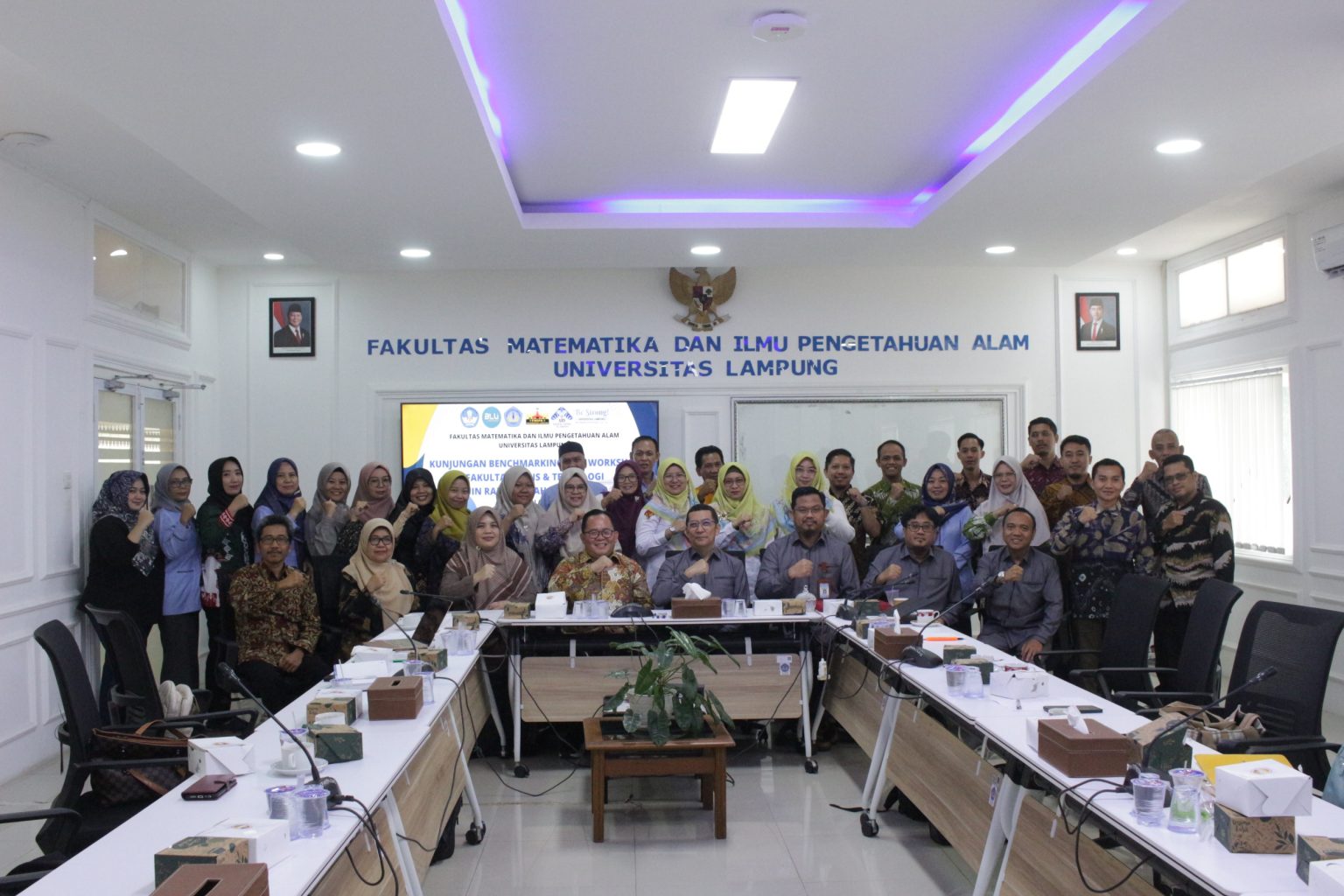Gambar berita: Kunjungan Benchmarking dan Workshop Persiapan Akreditasi Internasional ASIIN Fakultas Sains dan Teknologi UIN Raden Fatah Palembang ke FMIPA Universitas Lampung