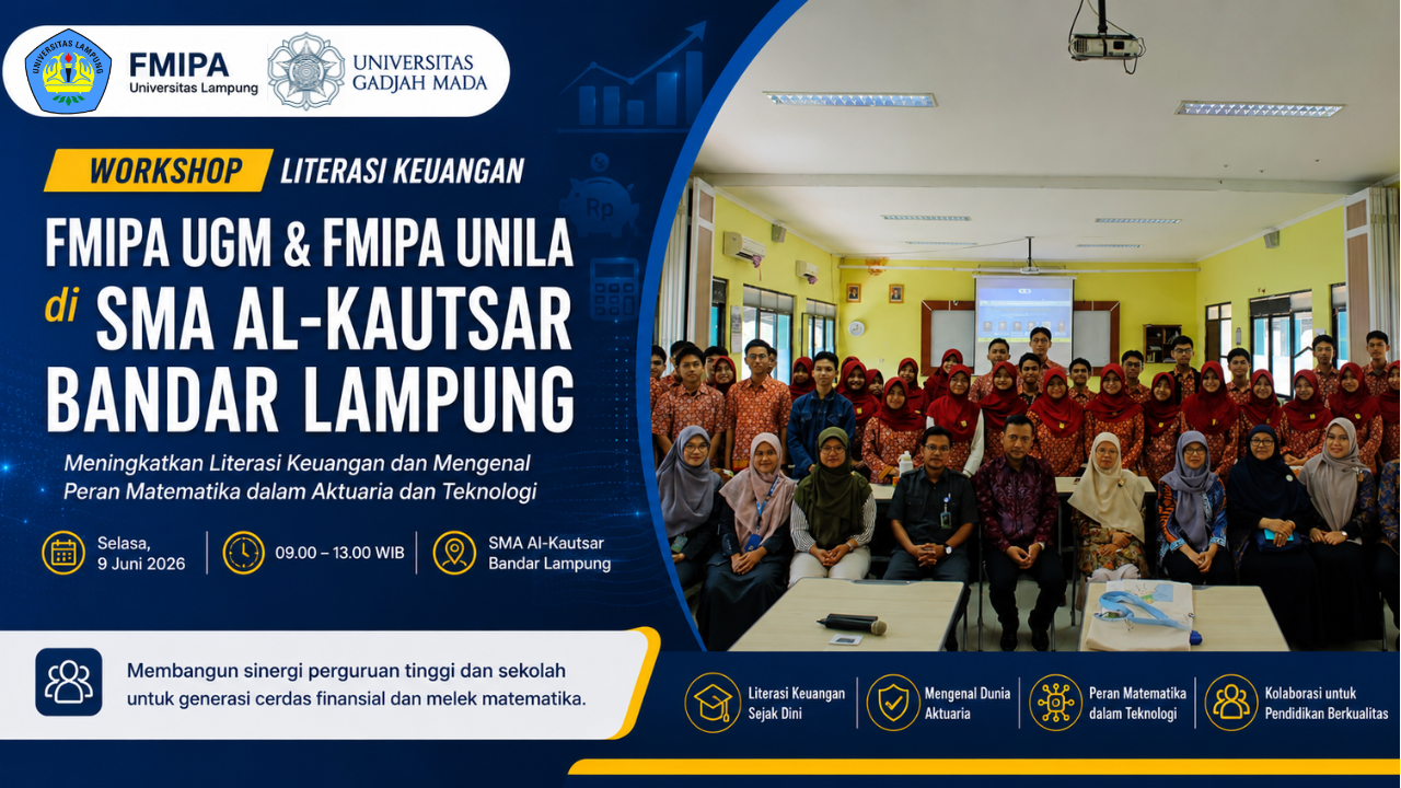 Perkuat Pemahaman Finansial Generasi Muda, FMIPA UGM dan Unila Gelar Workshop Literasi Keuangan